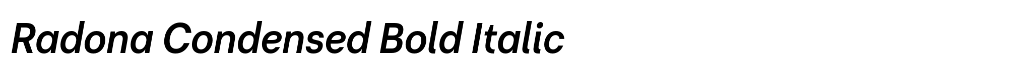 Radona Condensed Bold Italic image